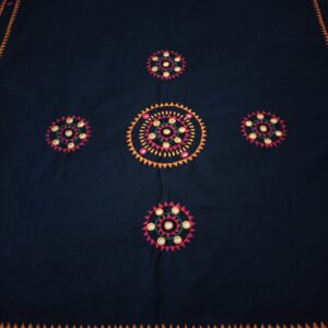 Ghabakala_SKUDUPATTAN01_Black-Hand-Embroidered-Mirror-Work-Cotton-Dupatta