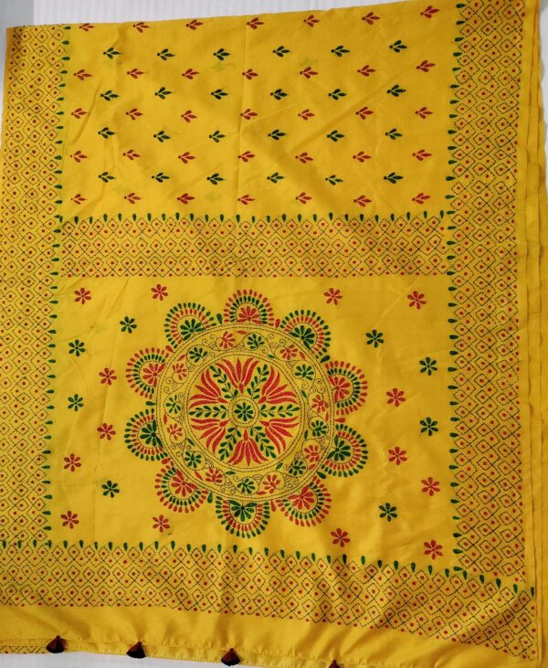 Ghabakala_SKUKANTHA08_Yellow-Hand-Embroidered-Kantha-Work-Cotton-Silk-Saree