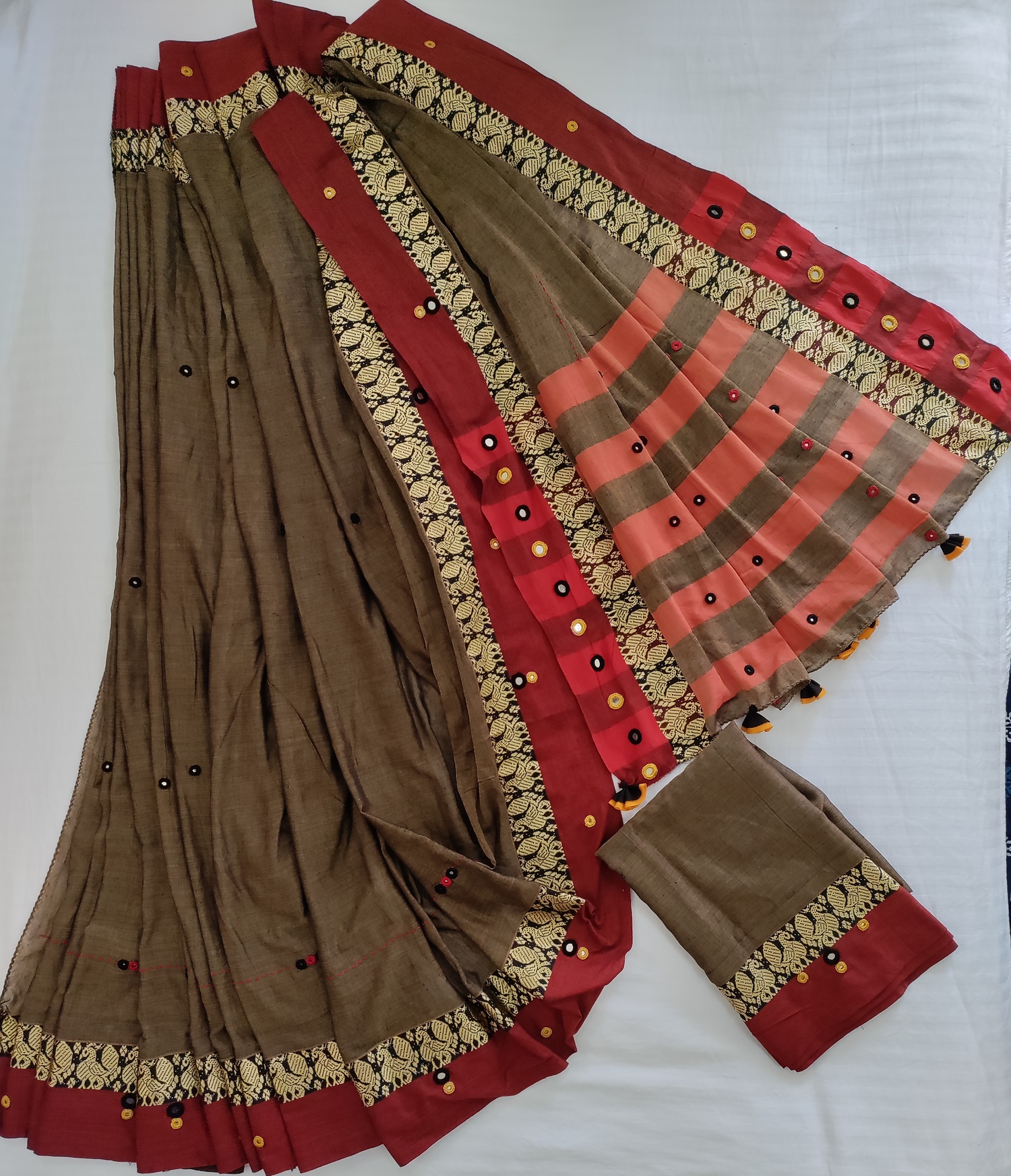 Mirror Work Handloom Sarees New Collections 2019  Dailybuyys