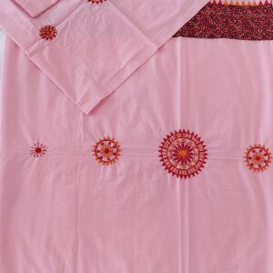 Ghabakala_SKUHESBEDSHEET03_Pink-Hand-Embroidered-Single-Bed-Bedsheet-With-Pillow-Covers